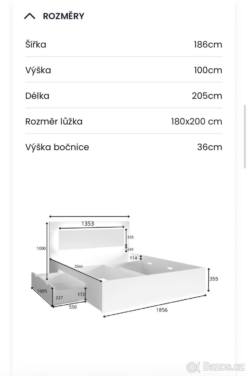Nábytek, sestava, ložnice - 4