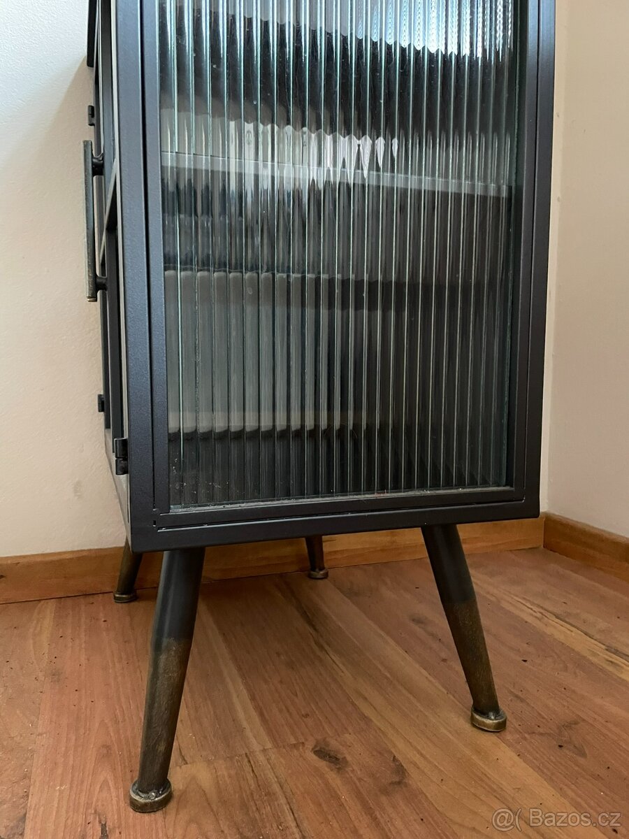 Skleněná industriální komoda Kare Design - 4