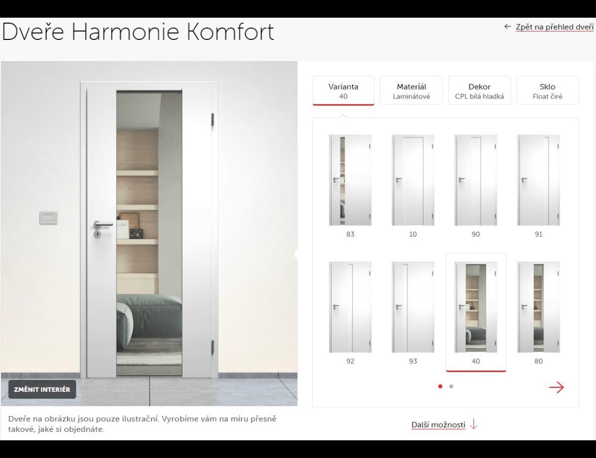 Téměř nové dveře a zárubně od Sapeli - interiérové - 4