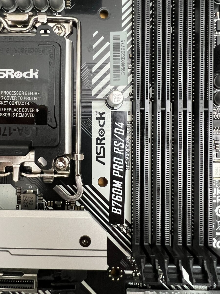 ASROCK B760M Pro RS/D4 Socket intel 1700,Funkční,Záruka - 4