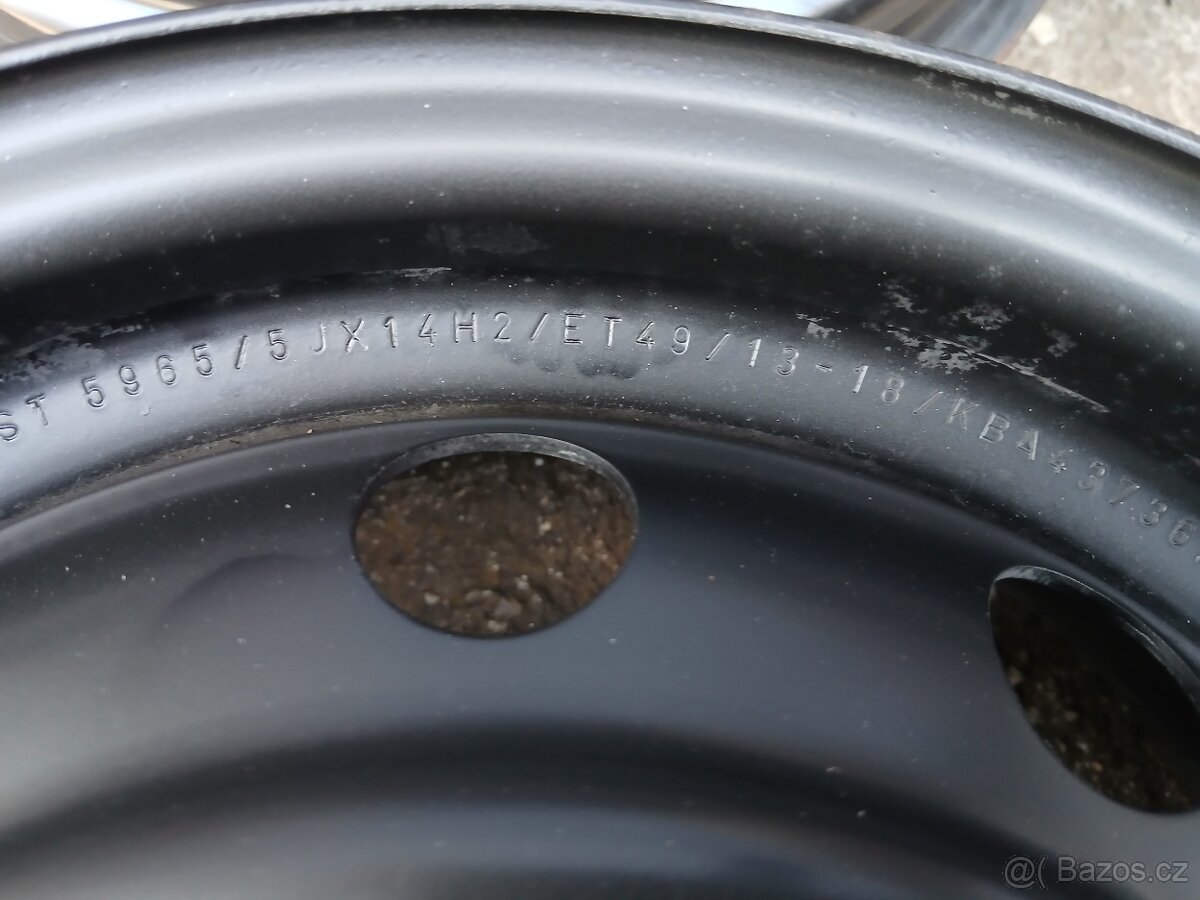 plechové disky 4x100 r14 Kia, Hyundai, Suzuki, Toyota - 4