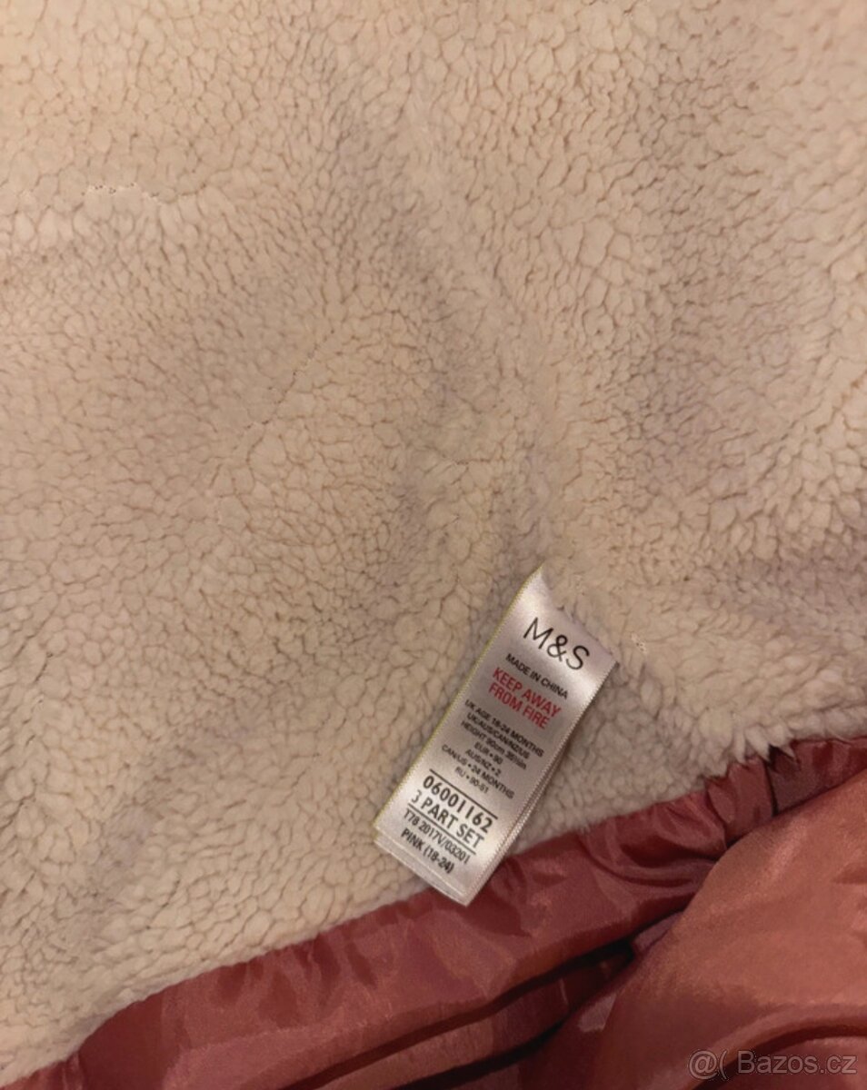 Dívčí zimní kombinéza, Marks & Spencer, 18-24m - flíčky - 4