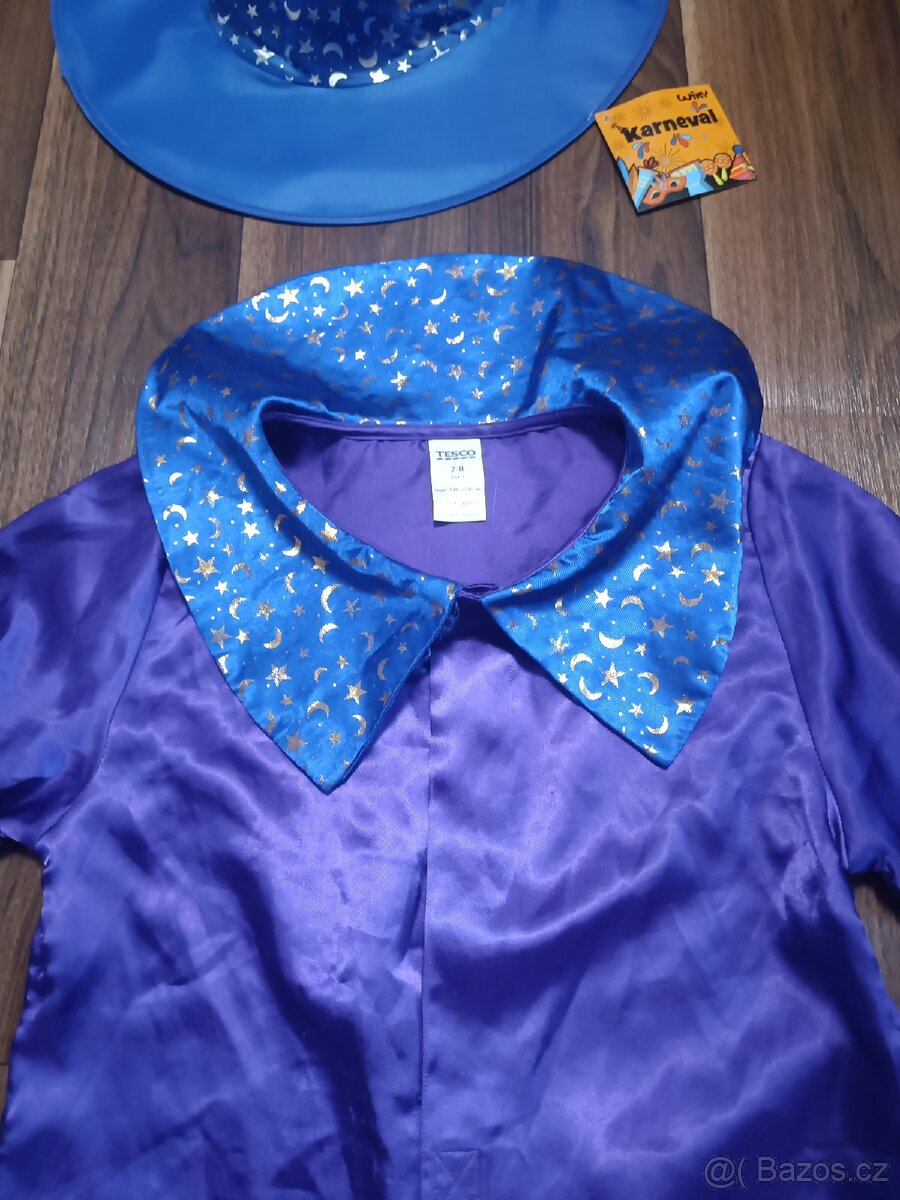 Kostým čaroděj, kouzelník s kloboukem - 4