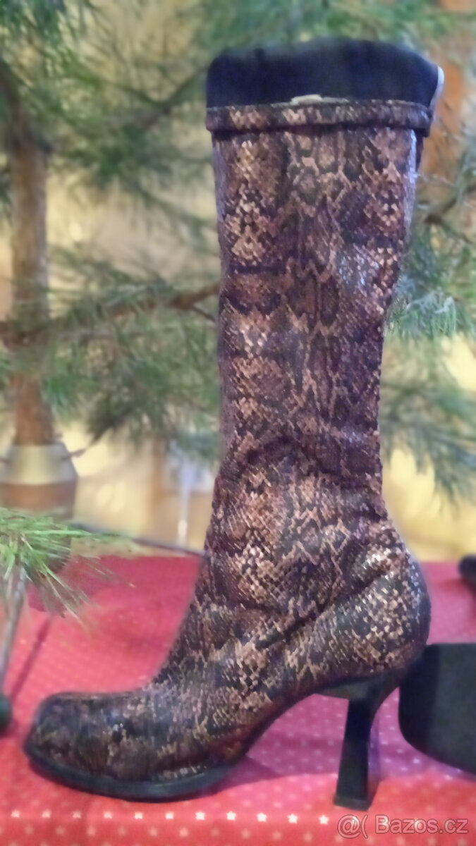 Natahovací hadinkové kozačky - 4