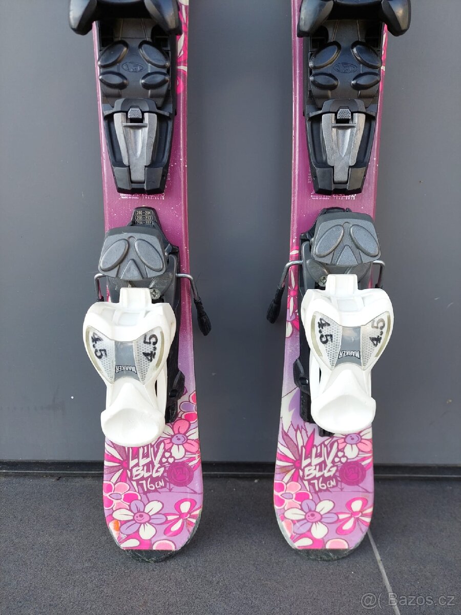 Dětské lyže K2, 76 cm + lyžáky SALOMON - 4