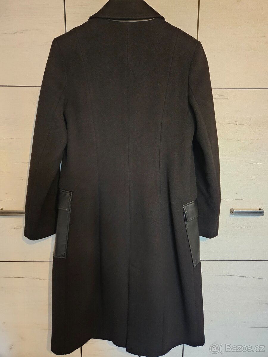Vlněný kabát černý Orsay - 4