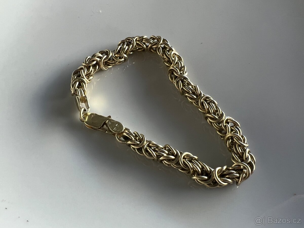 Zlatý náramek Královsky 45g - 4