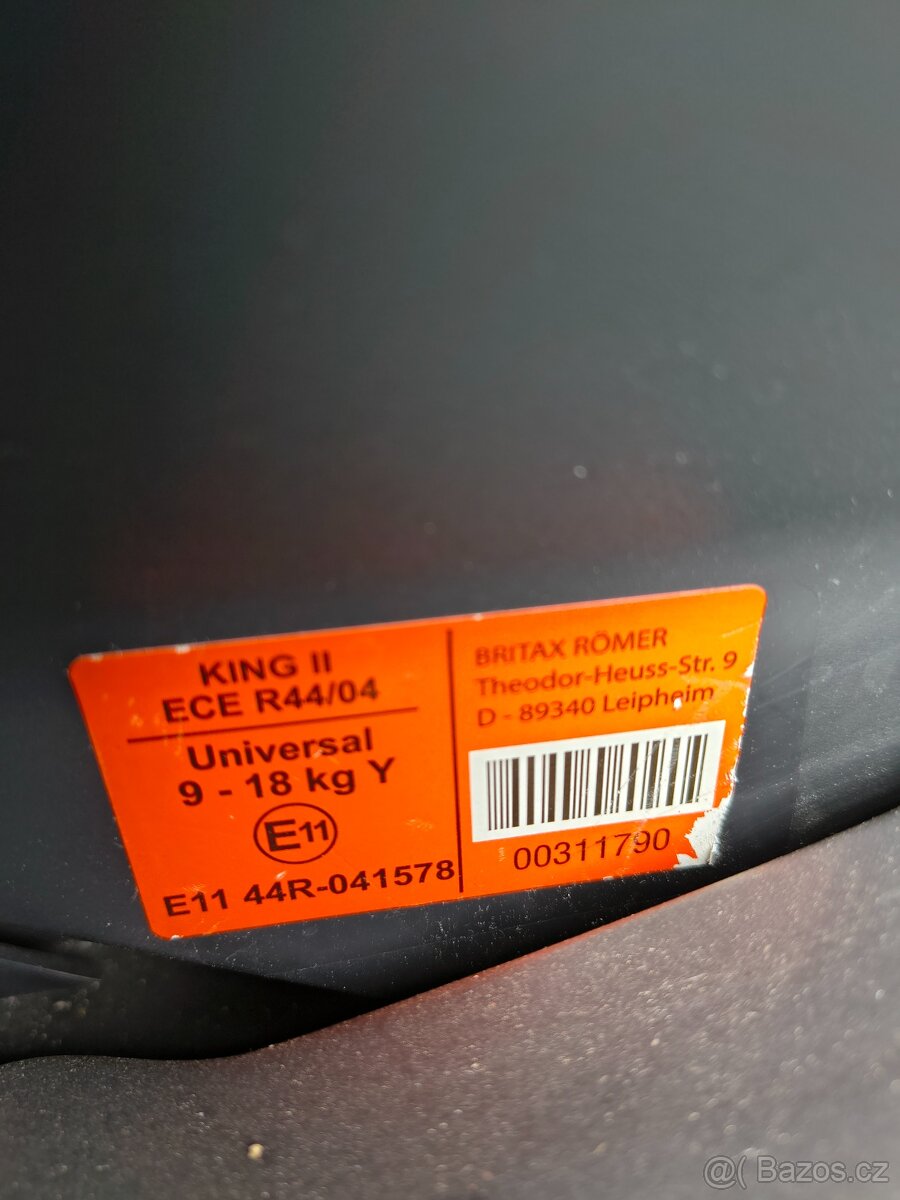 Autosedačka britax romer king 2 - 4