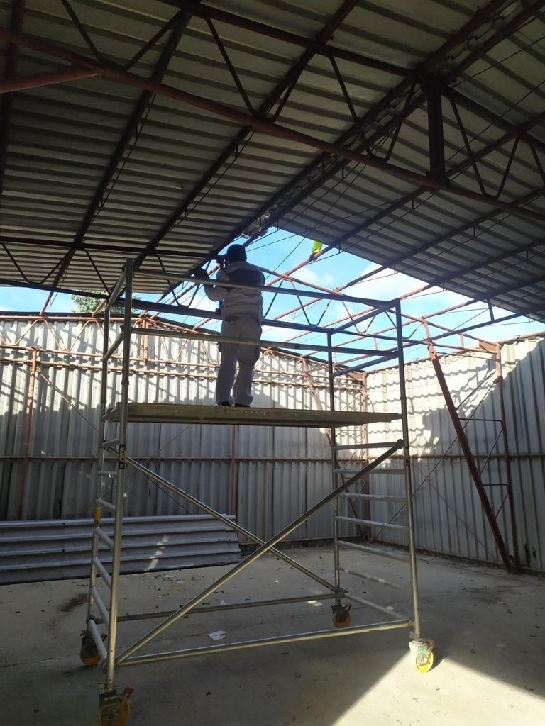 Plechová hala 180m2 10x18 výška 4m (sklad) rozložená - 4