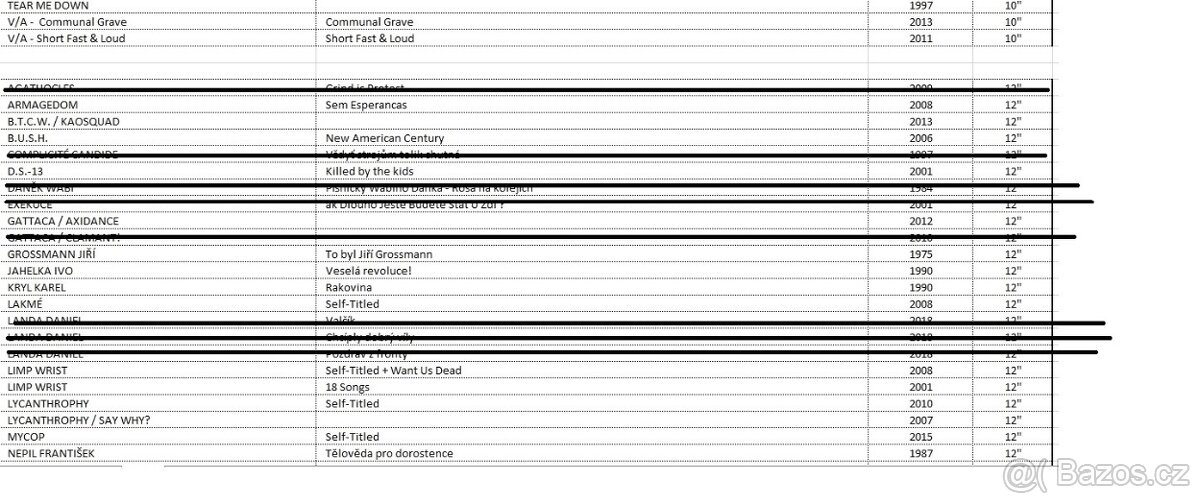 vinylové desky - mix žánrů-punk /metal /rock /mluvené slovo - 4