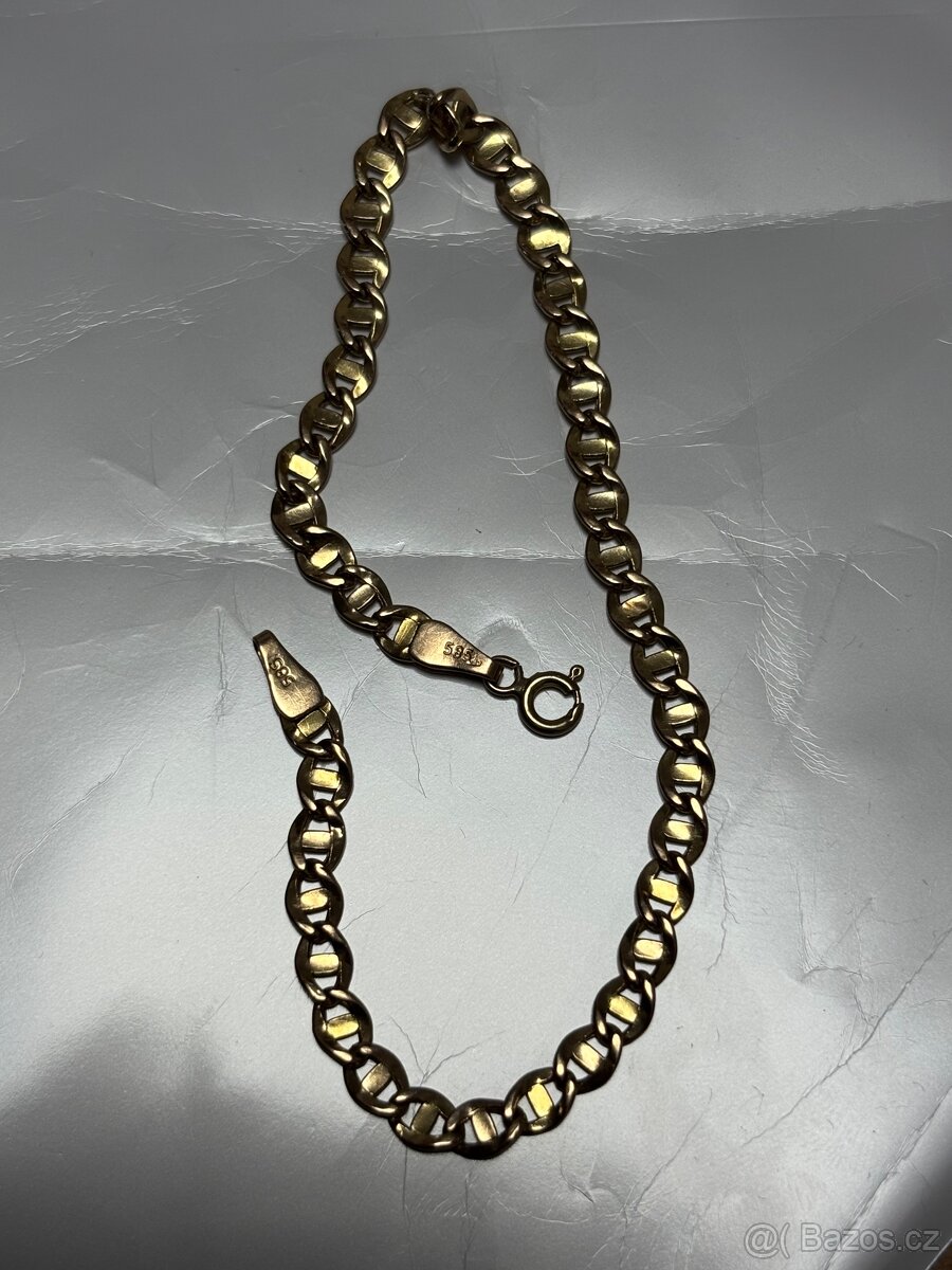 Pánský náramek zlato masivní 3,23 g 14. Kt - 4