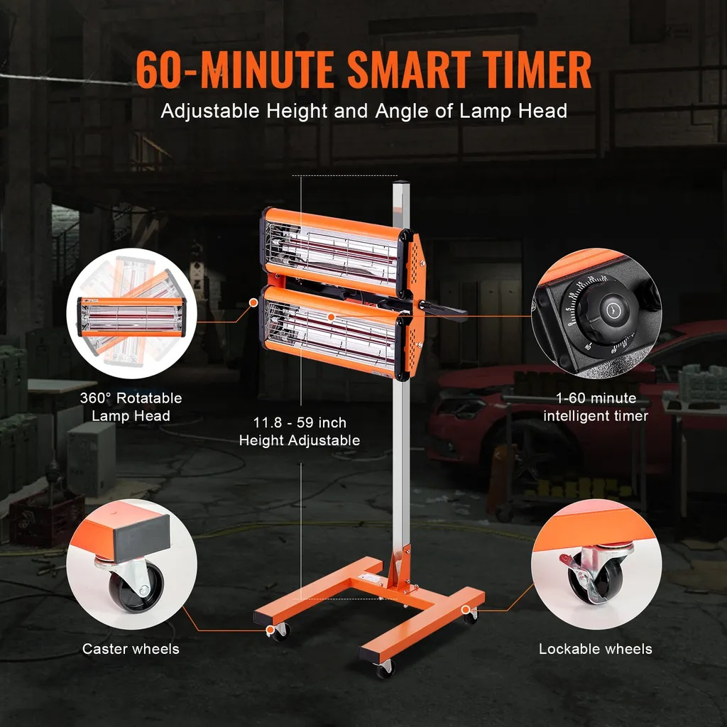 Infračervená vytvrzovací lampa 2200 W - 4