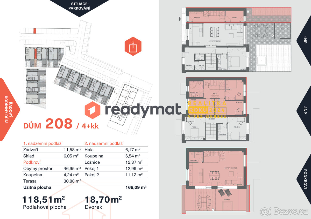 Prodej RD 4+kk s terasou, Rezidence Školka Břeclav - 4