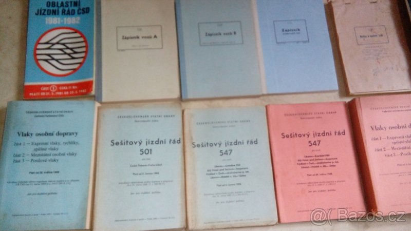 ČSD. Jízdní,oblastní řád atd. - 4