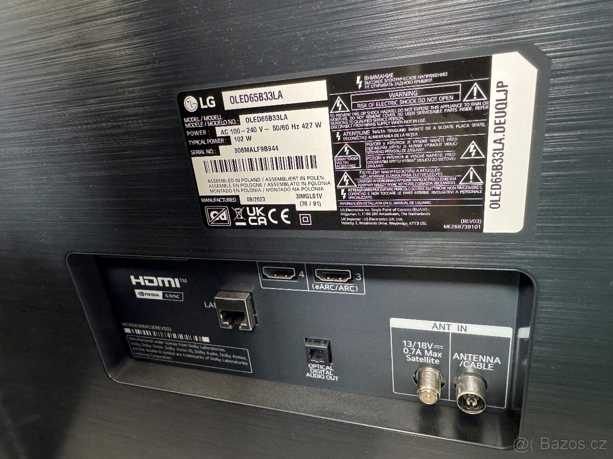 Prodám televizi 65 LG OLED65B33 - 4