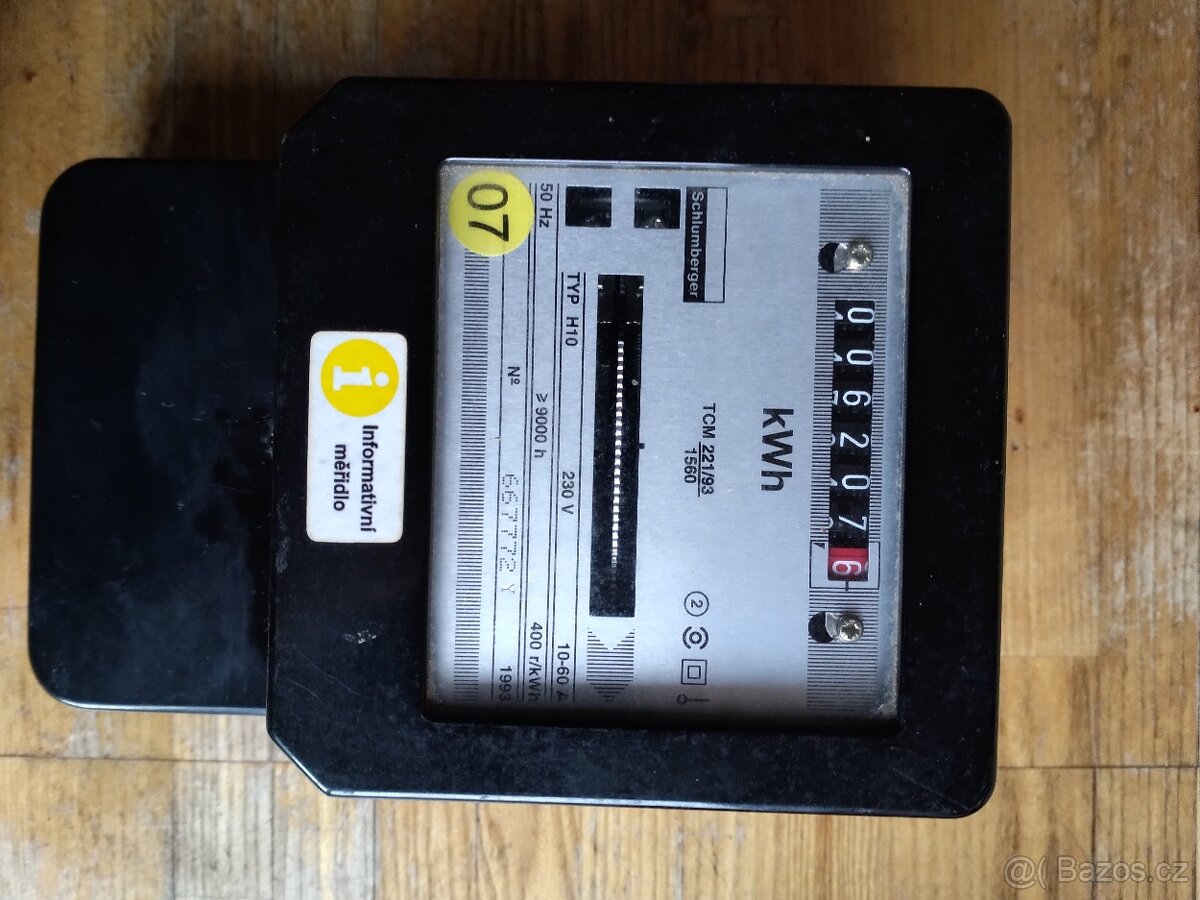 Podružný, odečtový elektroměr 220V - 4