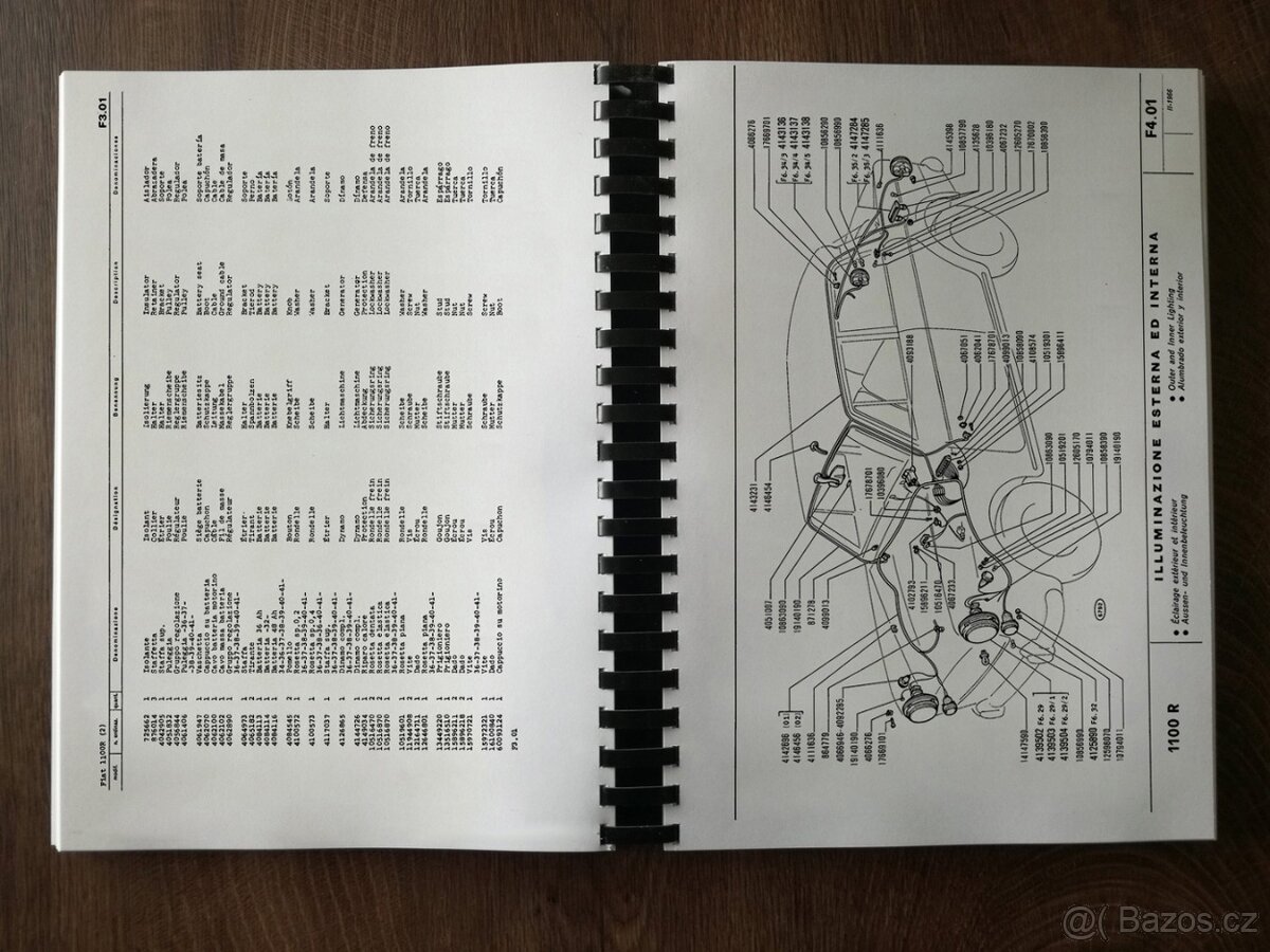 Katalog dílů Fiat 1100R - 4
