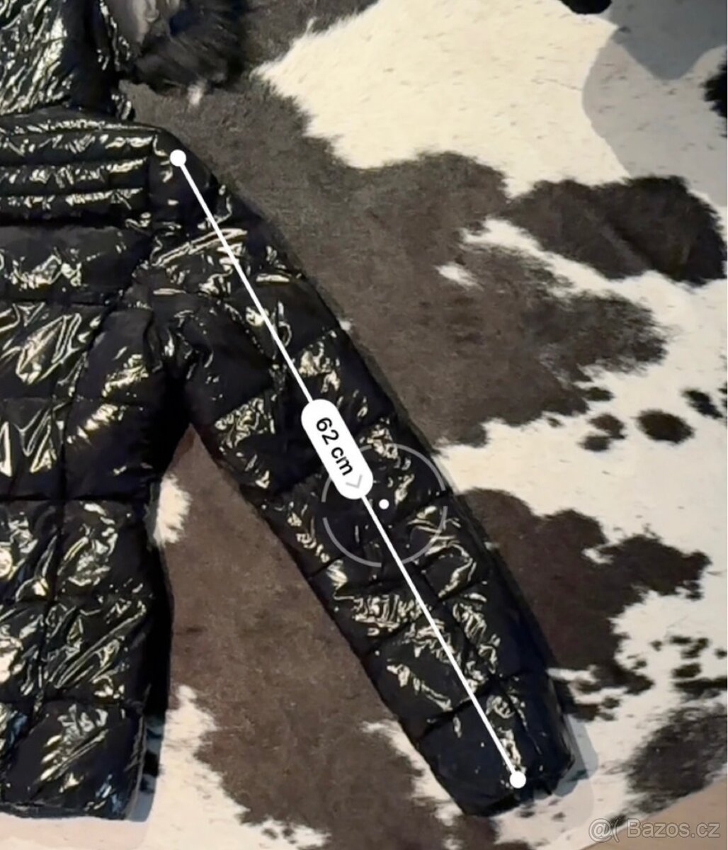 Lesklá prošívaná bunda - 4