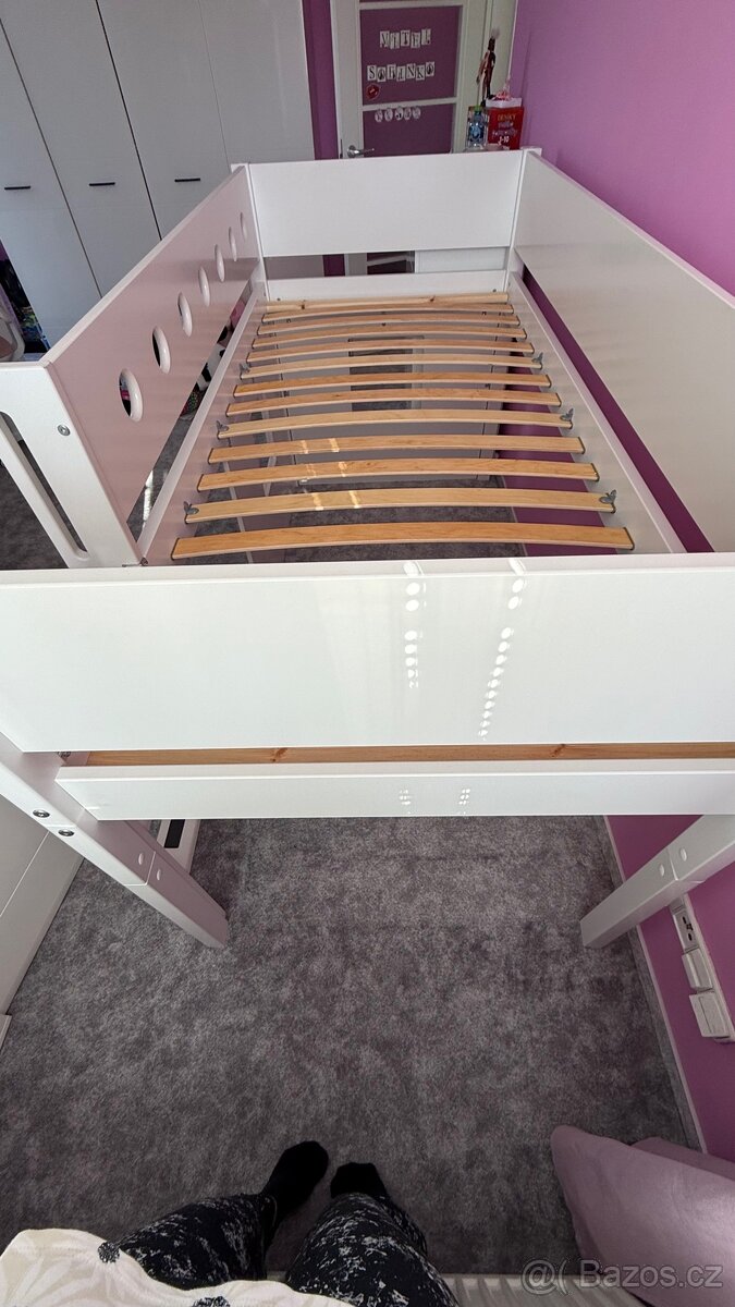 postel 90x200 dvojitá …. palanda - 4