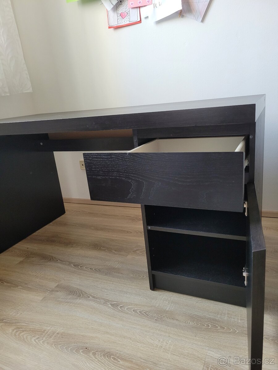 Psací stůl Ikea Malm černá - 4