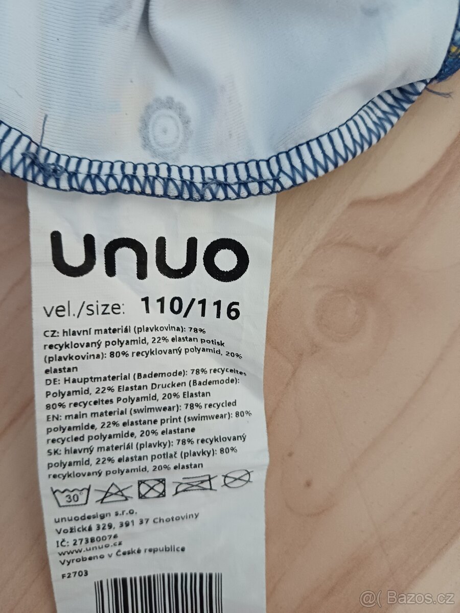 Dětské UV plavky s čepicí vel. 110/116 - 4