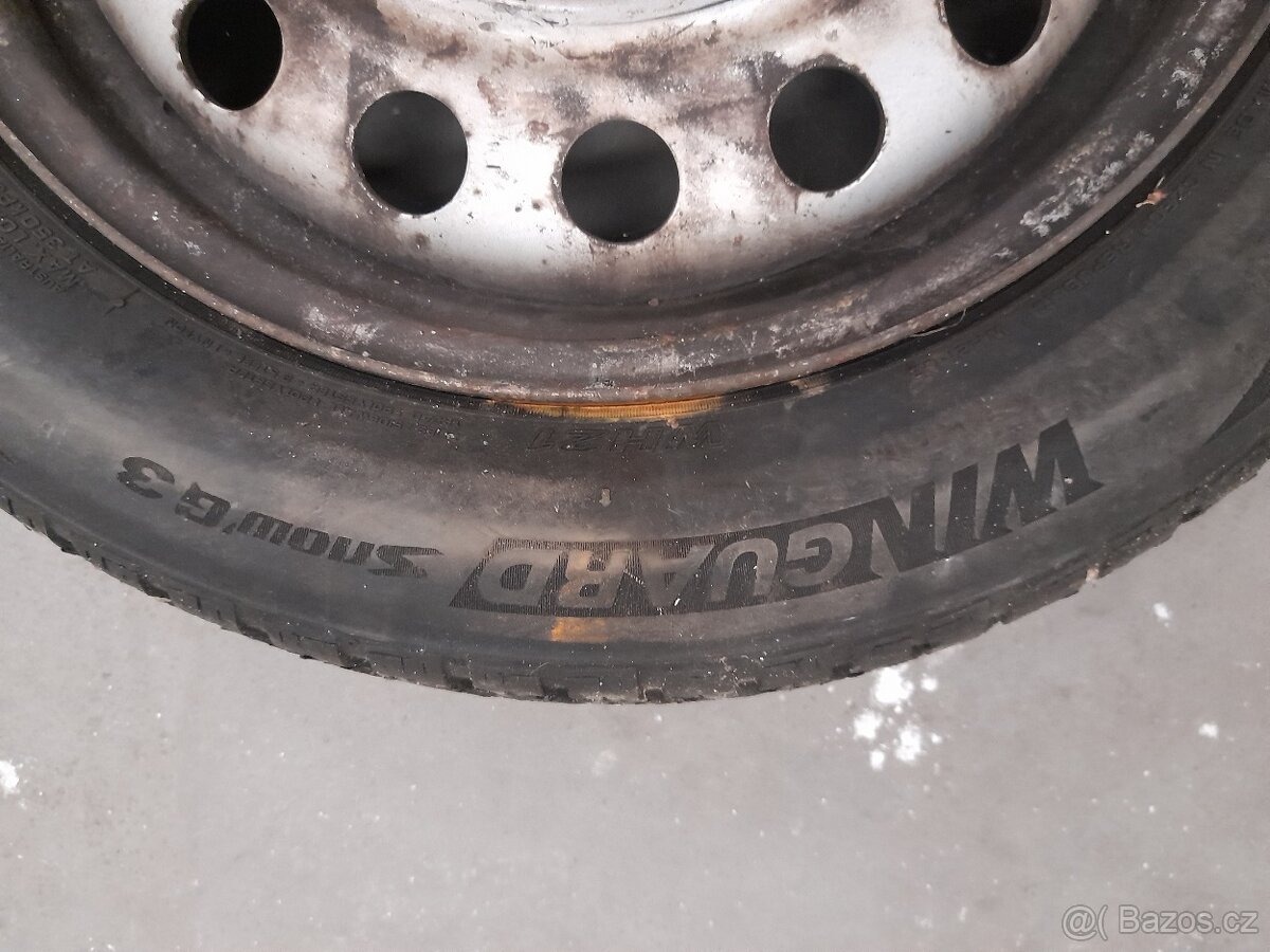 1ks pneu s diskem 195/60 R16 - 4