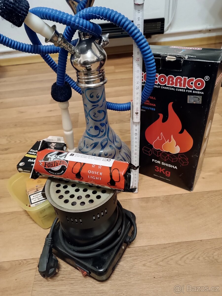 Modrá vodní dýmka 90 cm - 4