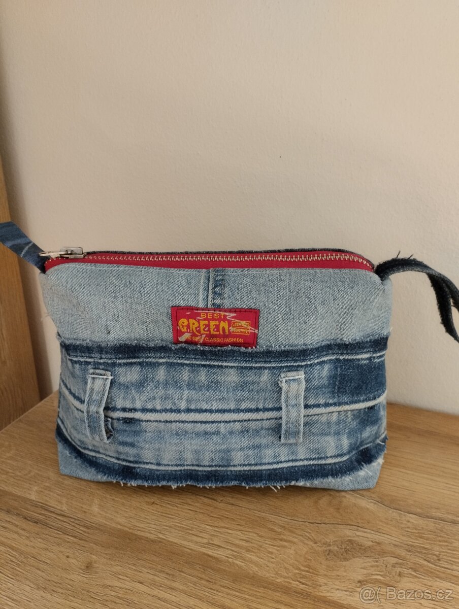 Džínová kosmetická taštička - 4