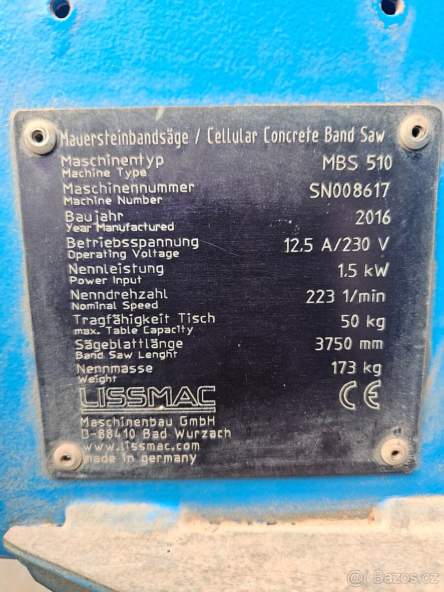 Pásová pila na Ytong - 4