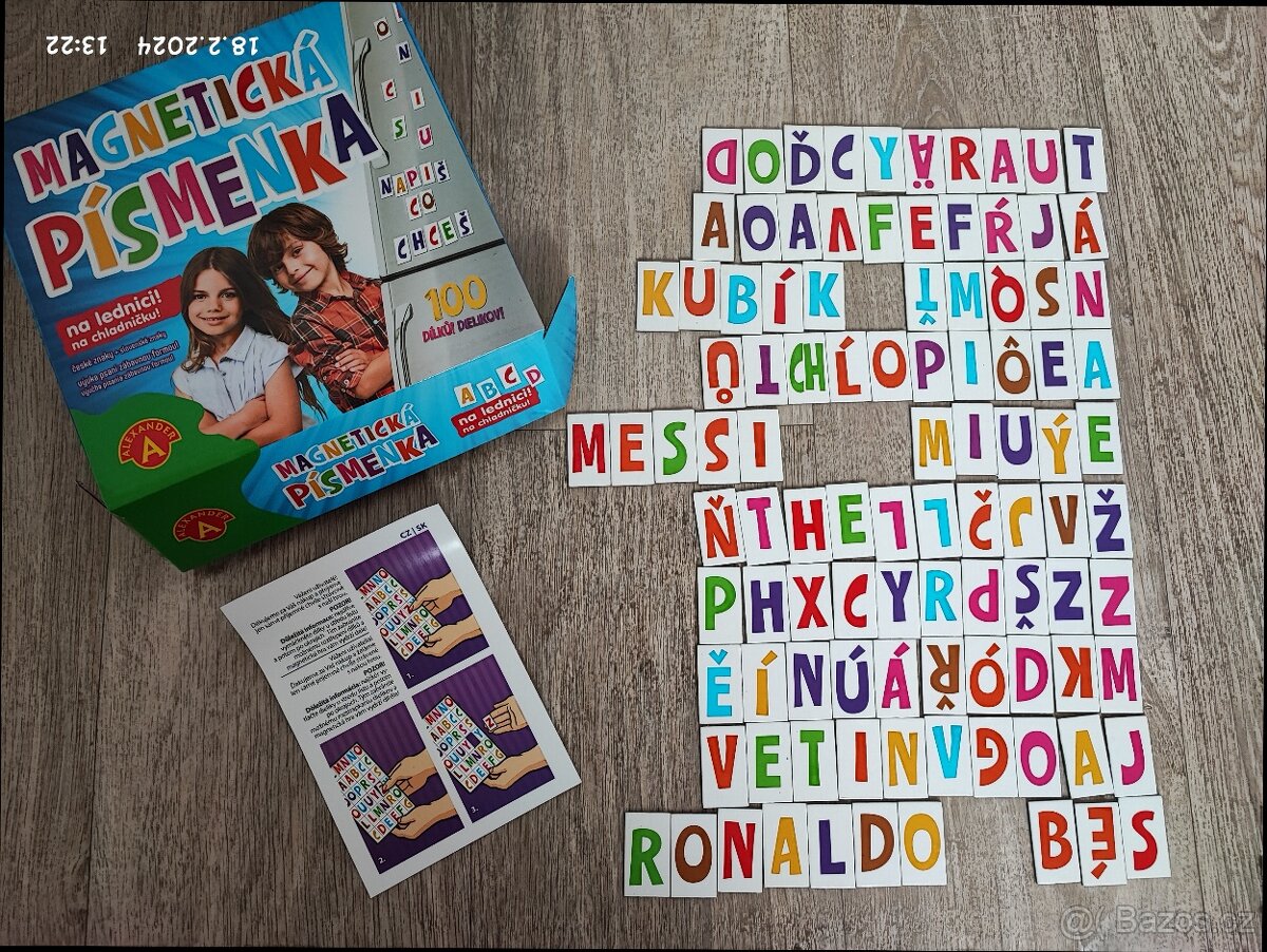 Magnetické písmenka, puzzle, hra - 4