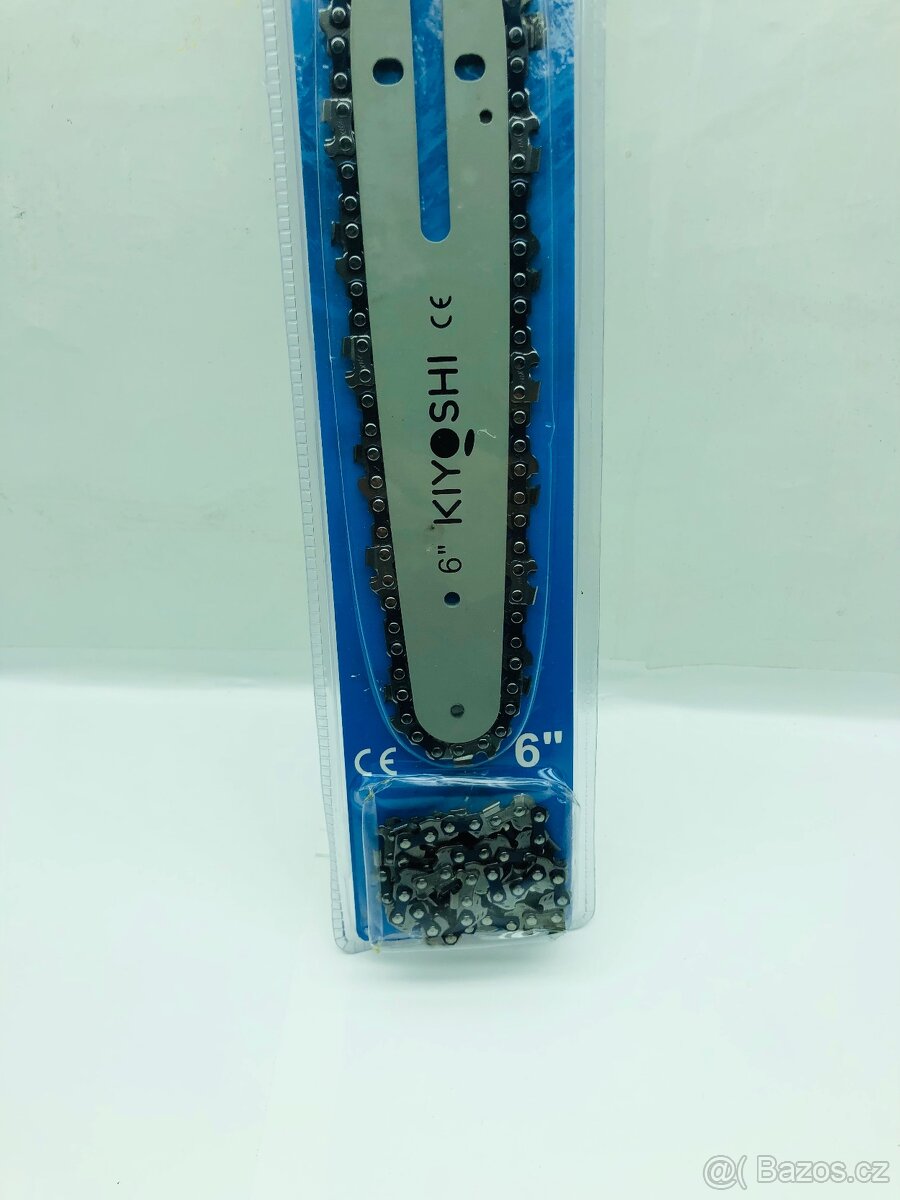 Lišta k pile 6”+ 2x řetěz k Aku řetězová pila - 4