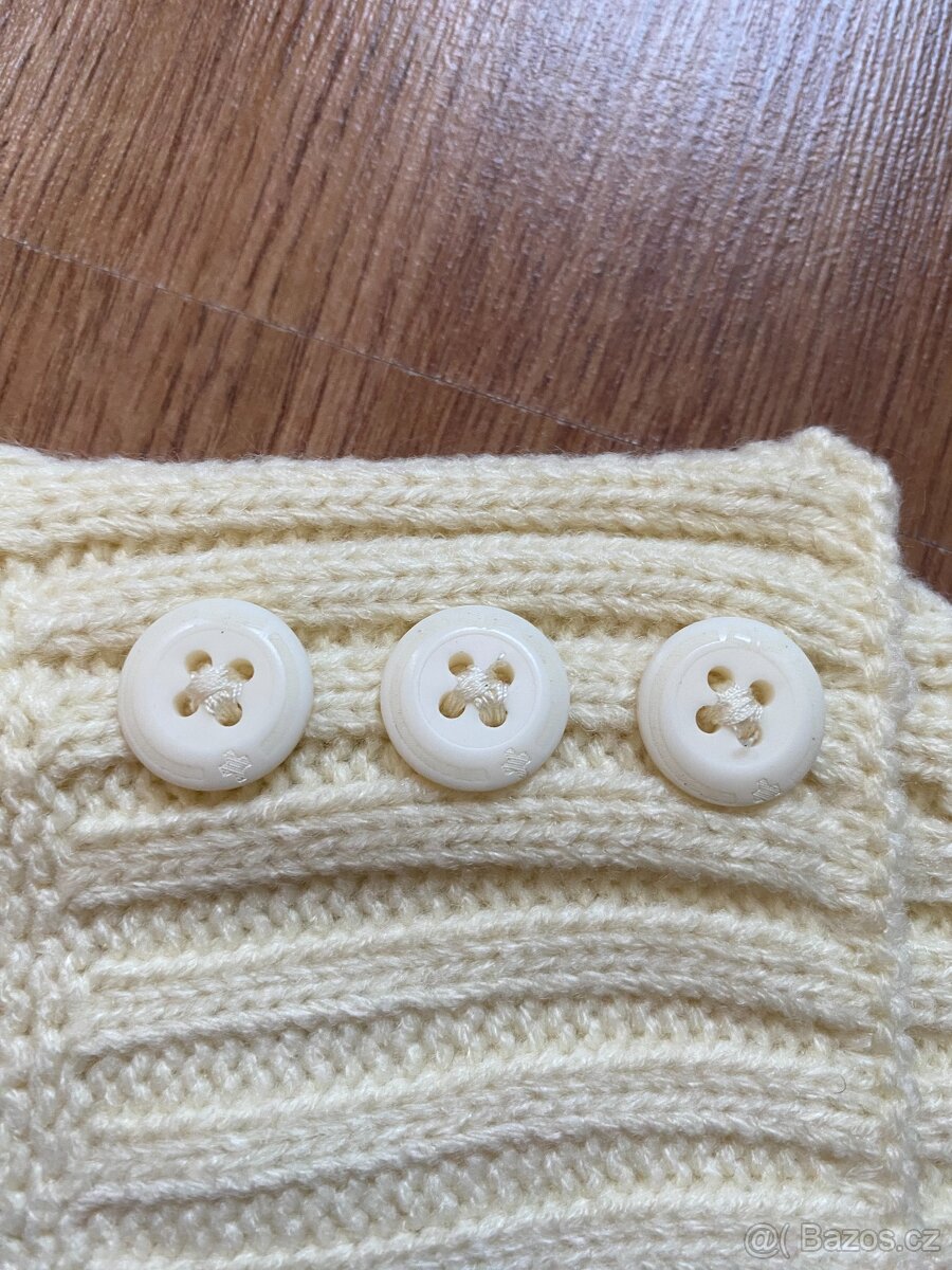 Nová dámská zimní šála Alpine Pro - krémová, akryl - 4