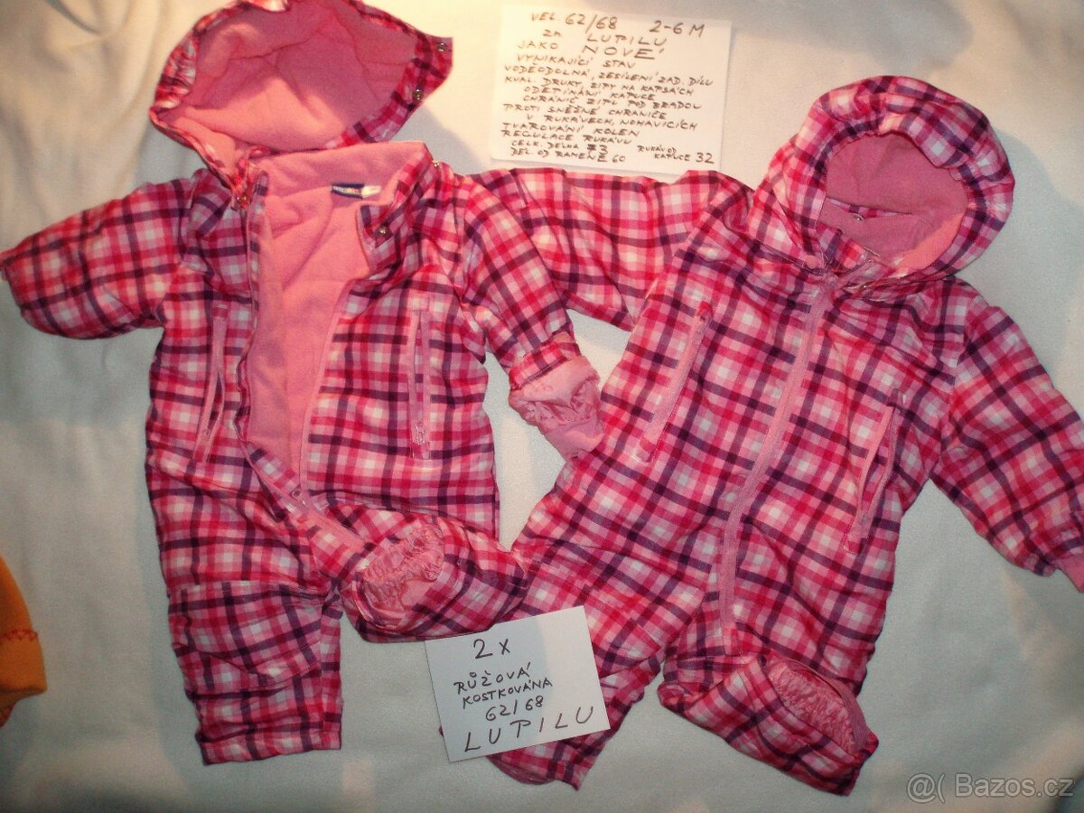 zimní kombinéza 62/68 - 4