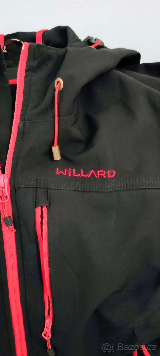 softshellová bunda zn: WILLARD, černá, s kapucí, vel.: L - 4