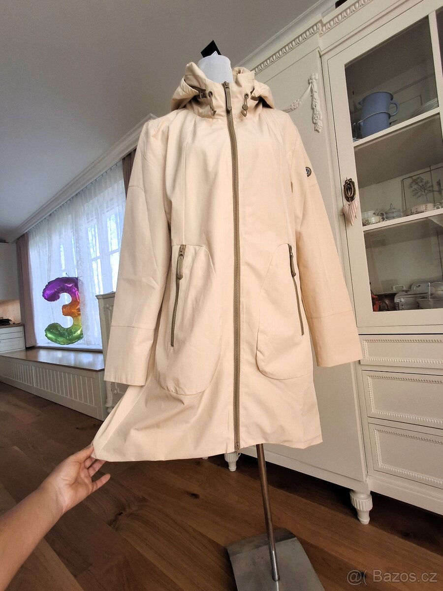 Nová s visačkou kvalitní krémová parka Montecristo XL - 4