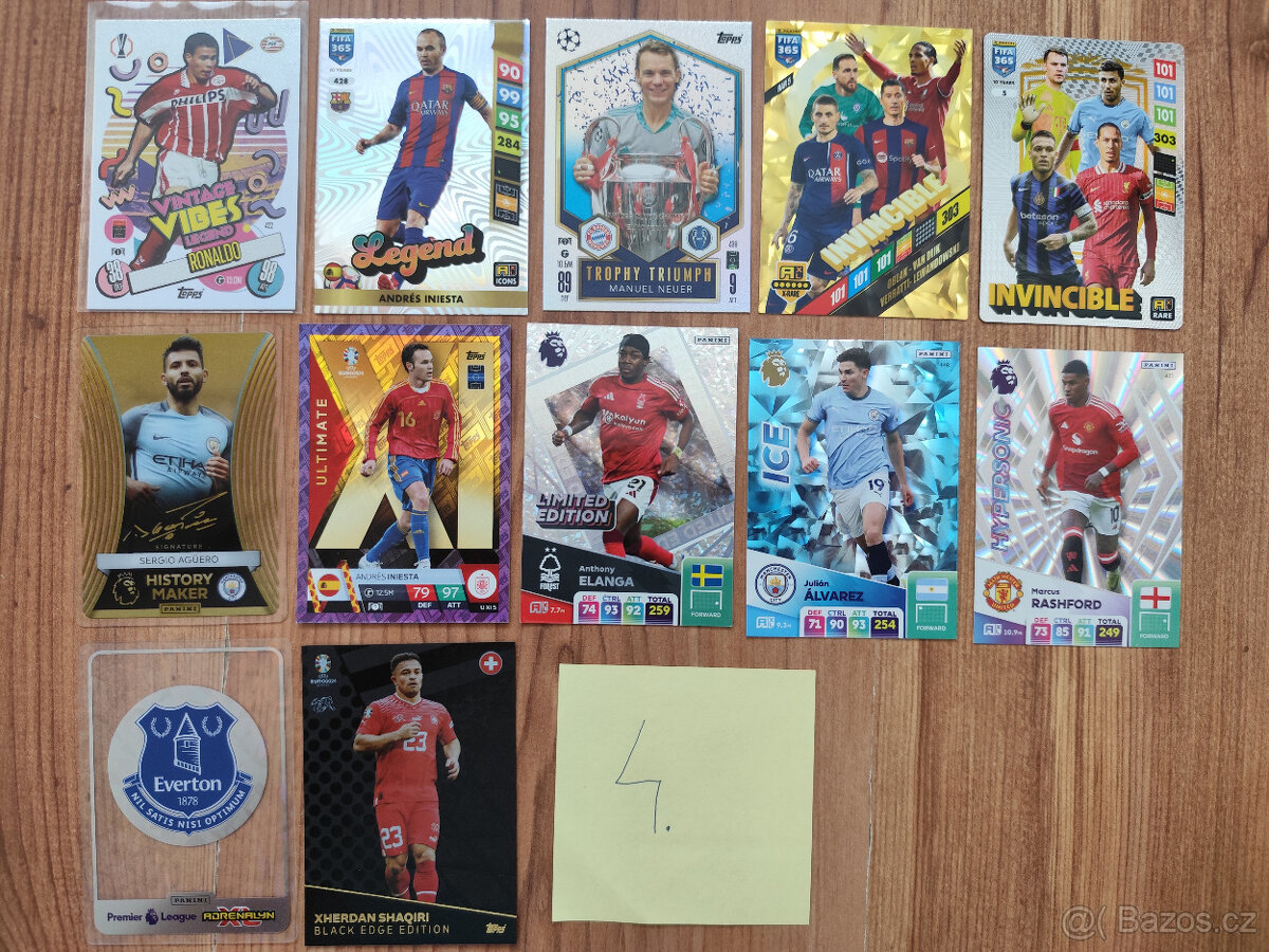 Fotbalové kartičky - vzácnejšie - 4