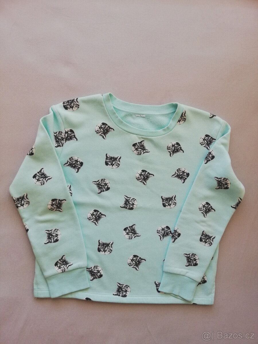 Prodám dívčí mikiny, svetry (NOVÉ i nošené) - 9 ks. - 4