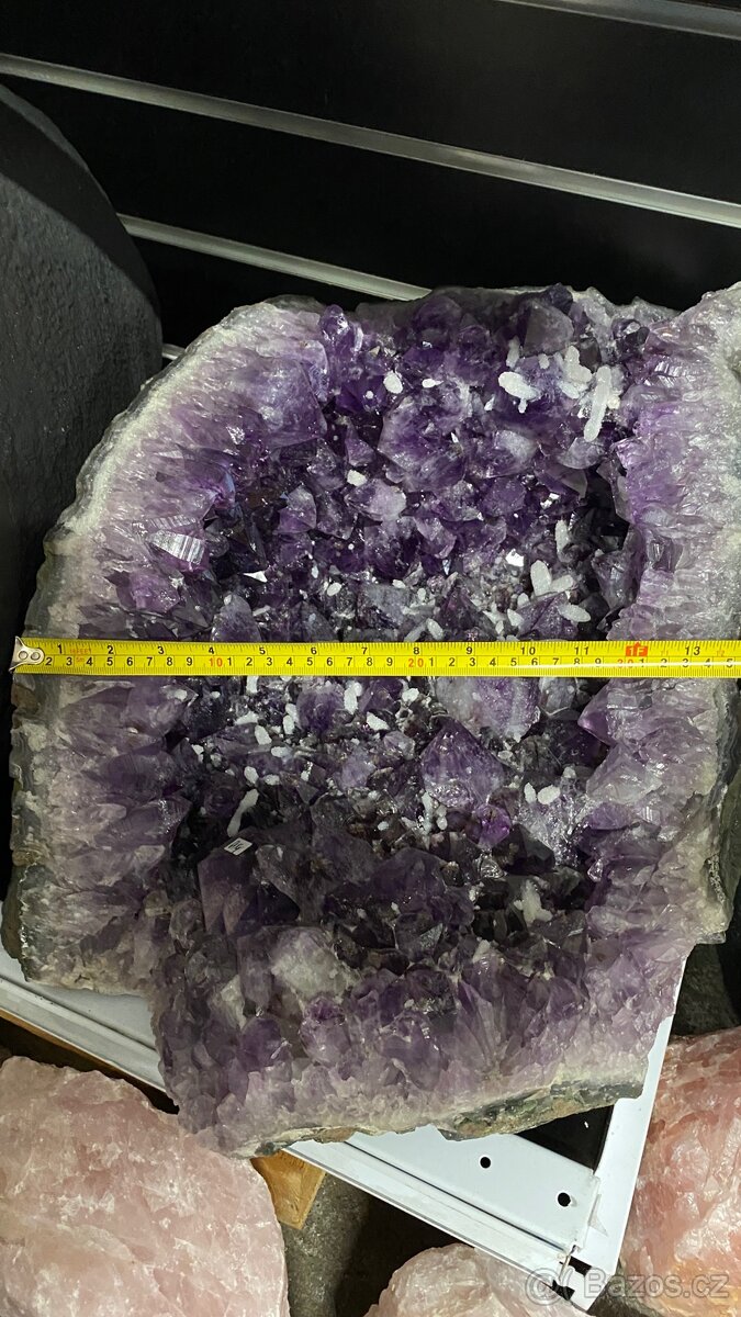 Ametystová geoda – 64 kg – luxusní misa, hluboká fialová - 4