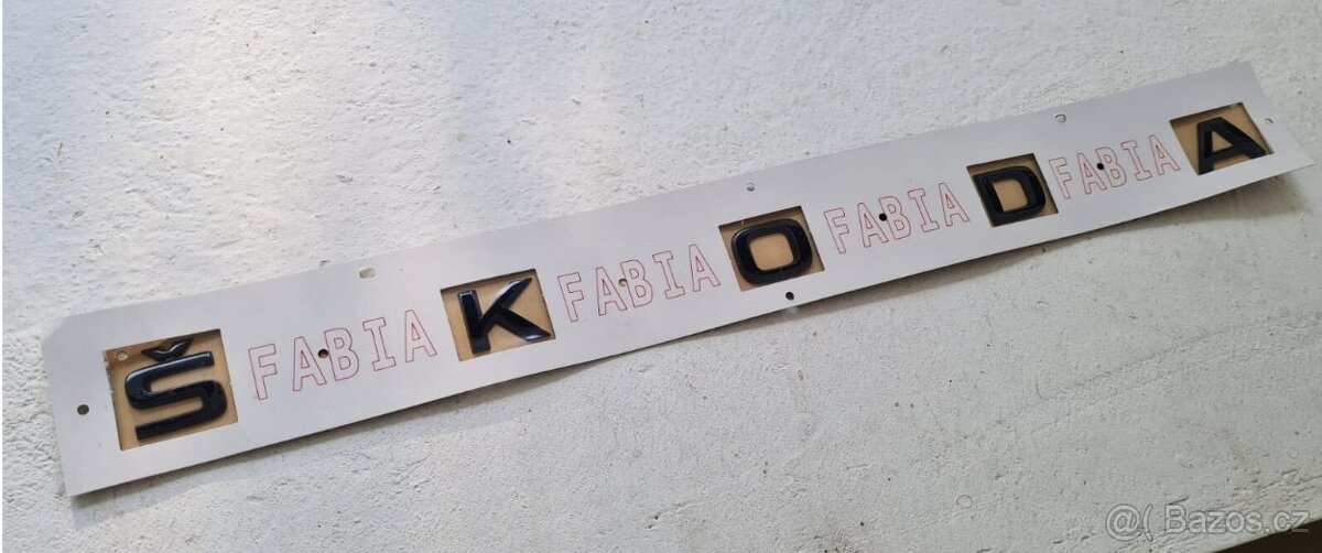 ŠKODA nápisy ČIERNE / CHROMOVE - 4