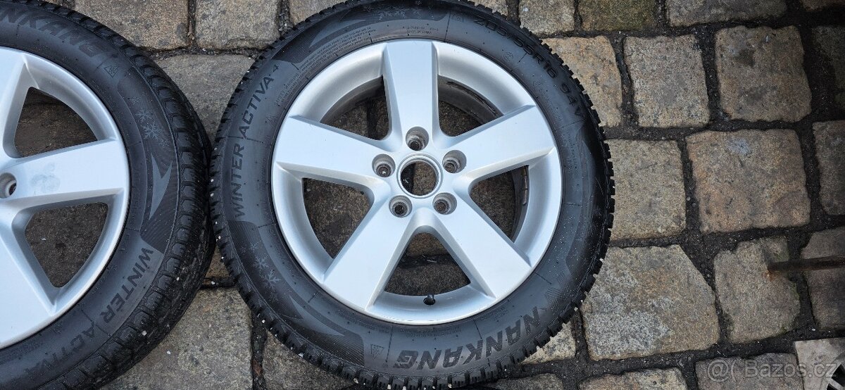 Disky VW 16", 5x112, zimní pneu 205/55/16 - pošlu - 4