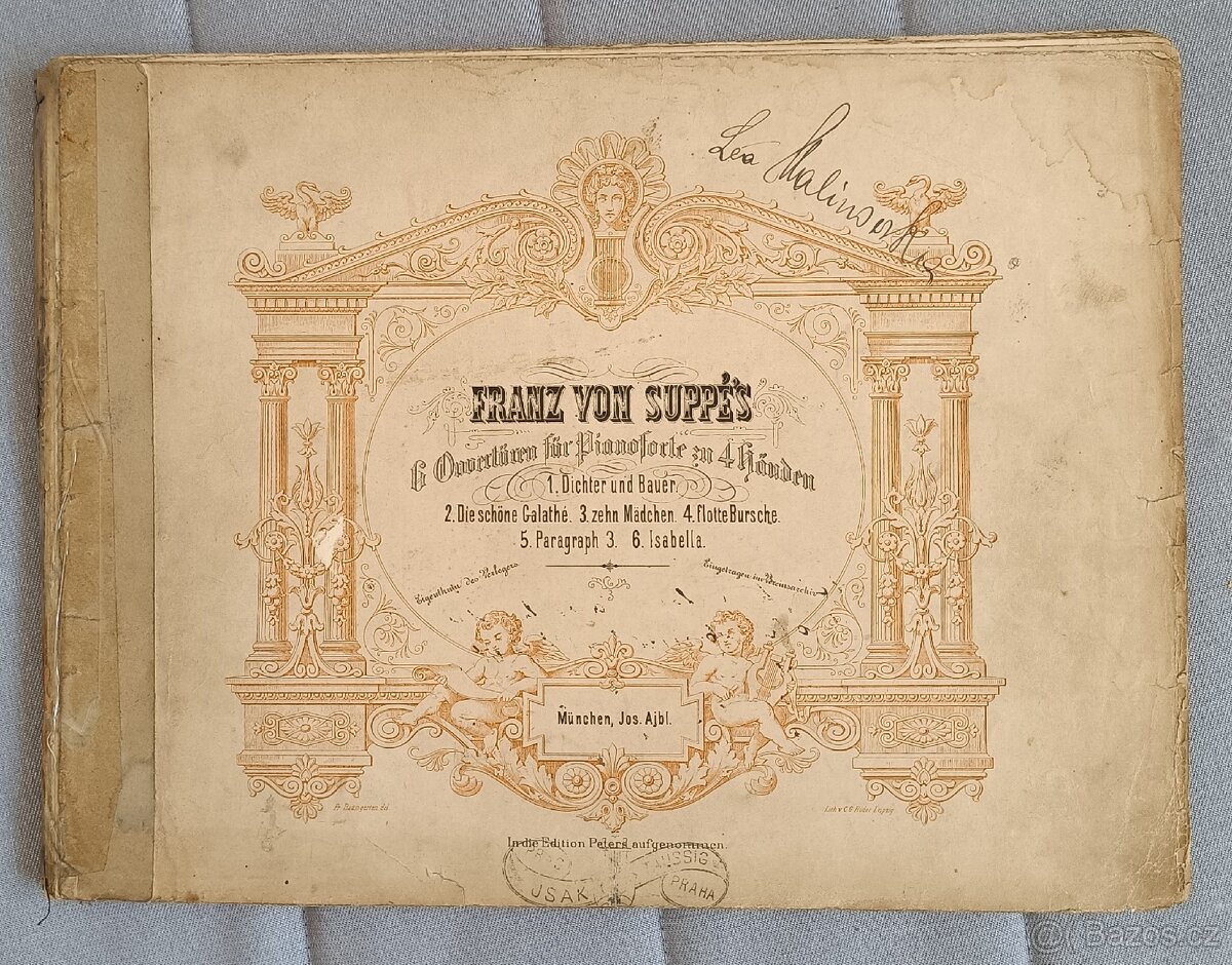 Staré noty a notové zapisy - Straus, Smetana, Grieg atd. - 4