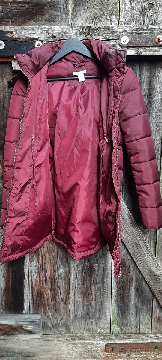 Těhotenská zimní bunda H&M, vel. XS, v TOP stavu - 4