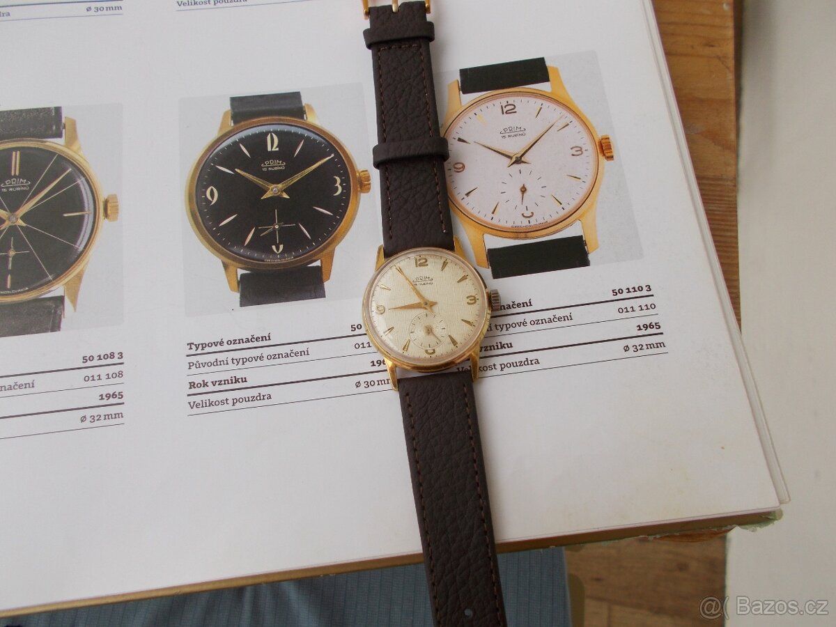 pekne funkcni zlacene hodinky prim Mřížky rok 1965 - 4