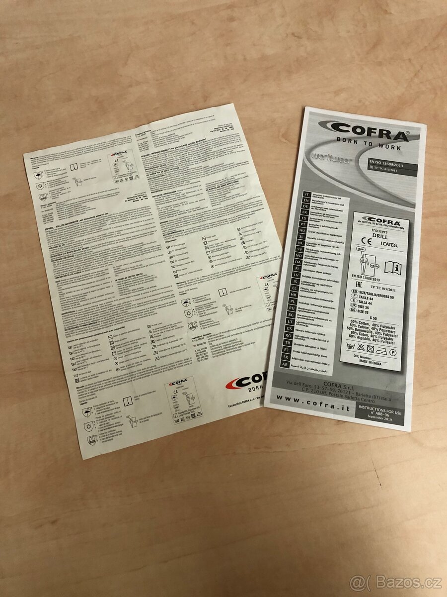 Pracovní kraťase Biserta Cofra - 4