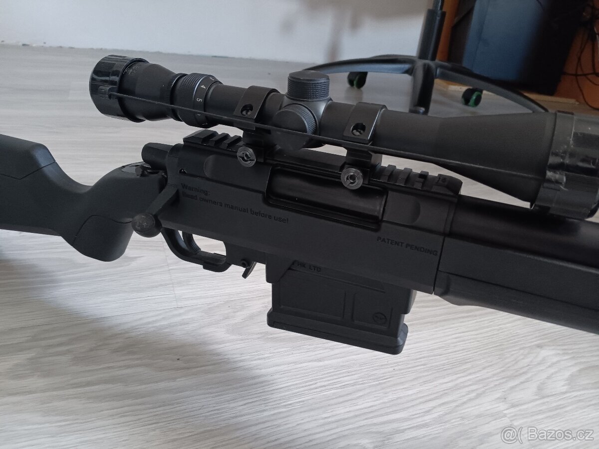 Airsoft sniper Amoeba Striker SAG AS01 - černá - 4