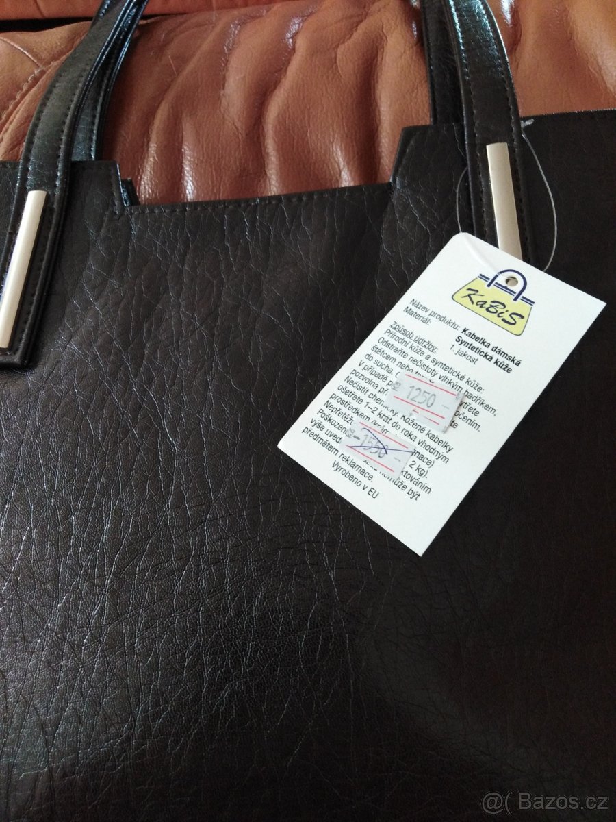 Elegantní kabelka tmavě hnědá - 4