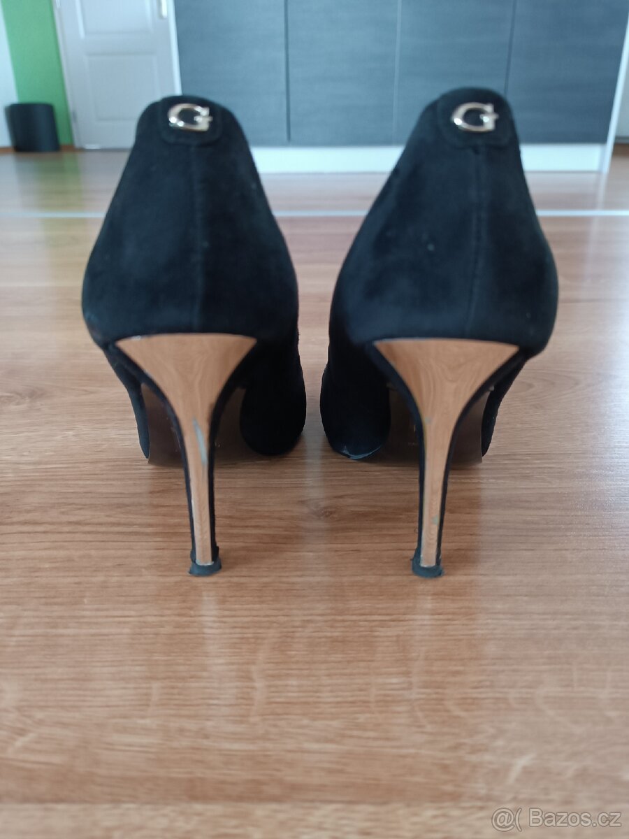 Semišové lodičky Guess - 4