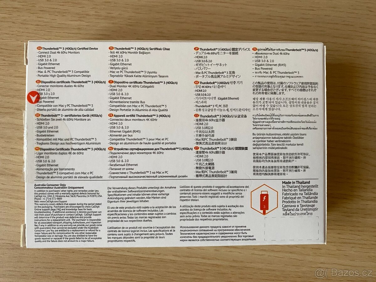 Nová mini dokovací stanice CalDigit Thunderbolt 3 - orig. b. - 4