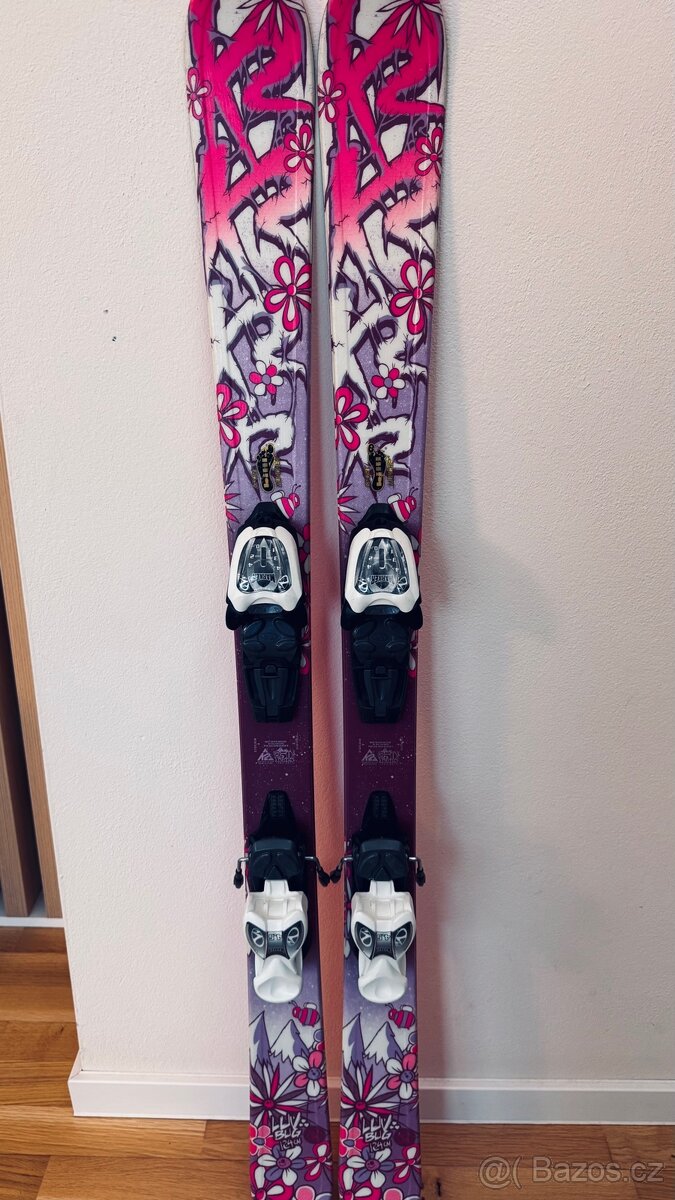 Prodám dívčí lyže K2 Luv Bug 124 cm - 4