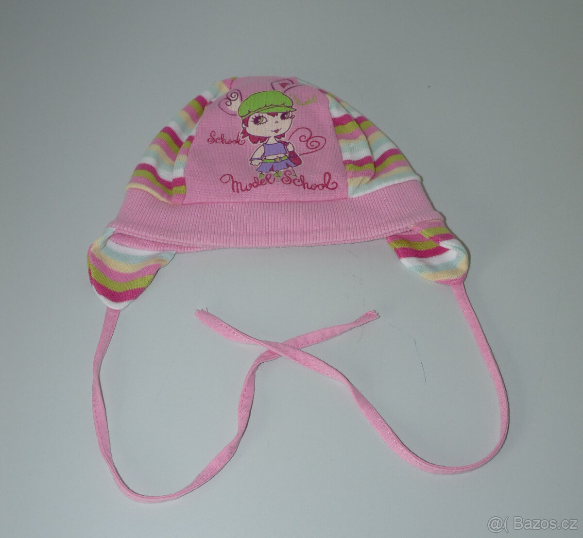 Bavlněné čepice na uvázání - 4